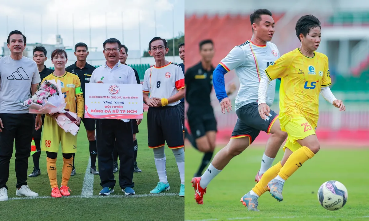 CLB nữ TPHCM được vinh danh bằng trận giao hữu ý nghĩa trên sân Thống Nhất