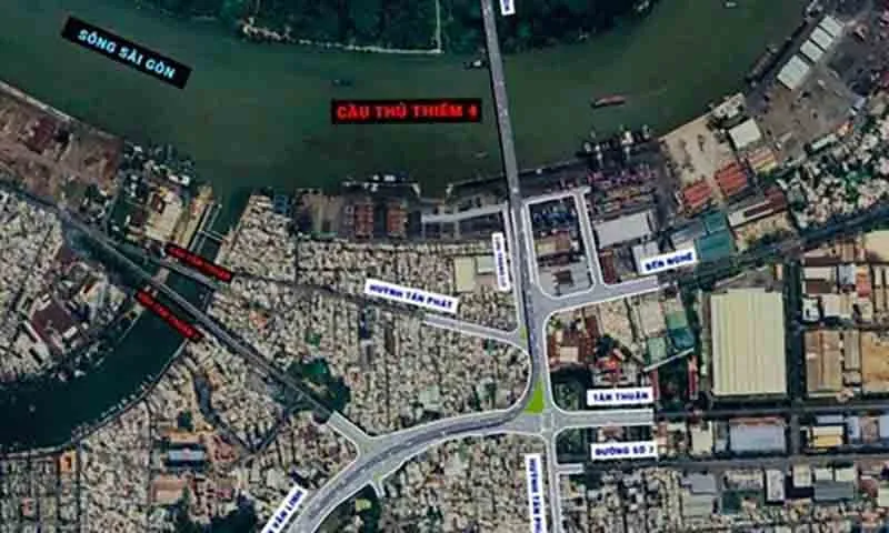 Đề xuất xây cầu Thủ Thiêm 4 vượt sông Sài Gòn với kinh phí 4.800 tỉ đồng