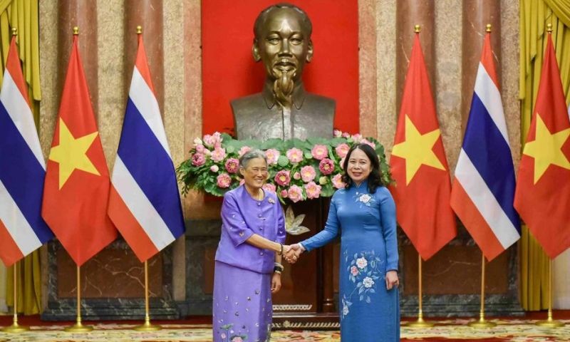 Phó Chủ tịch nước Võ Thị Ánh Xuân tiếp Công chúa Thái Lan Maha Chakri Sirindhorn