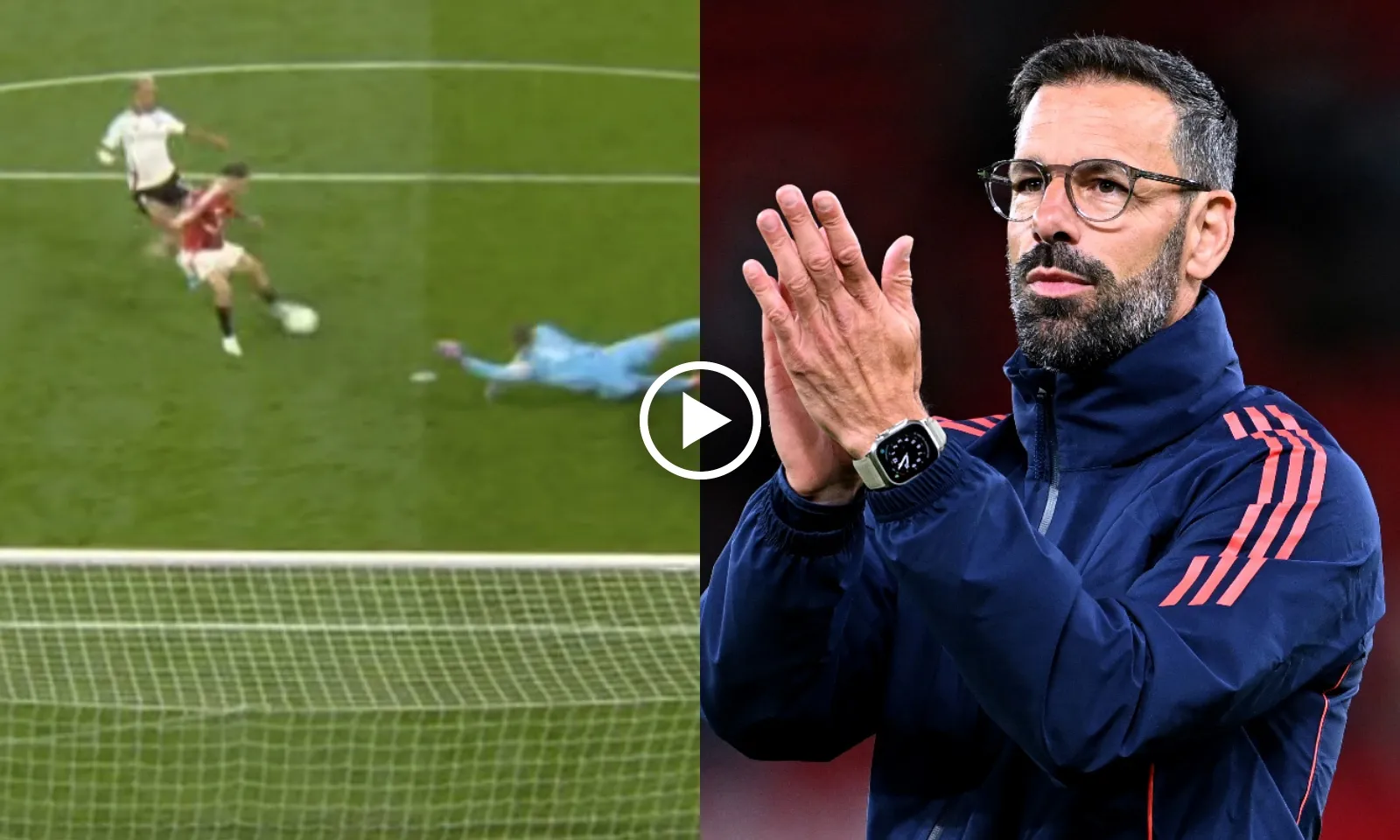 VIDEO: Garnacho bỏ lỡ cơ hội không tưởng, Van Nistelrooy phản ứng đắc nhân tâm