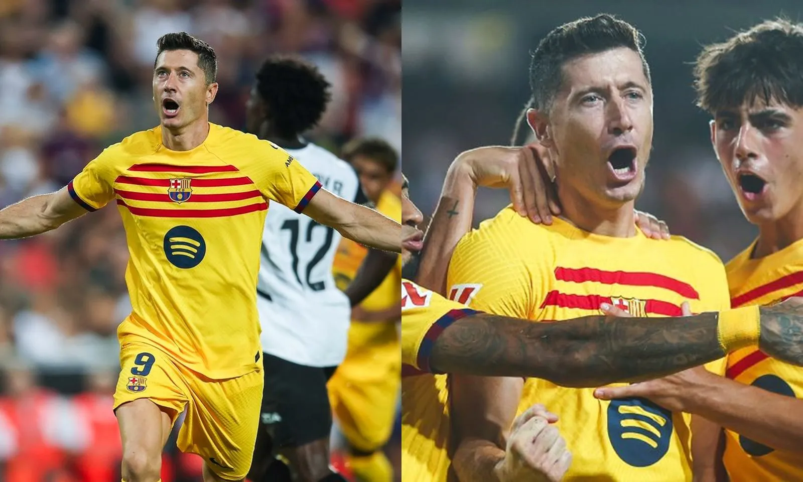 Lewandowski lập cú đúp, Barca ngược dòng thành công trước Valencia  