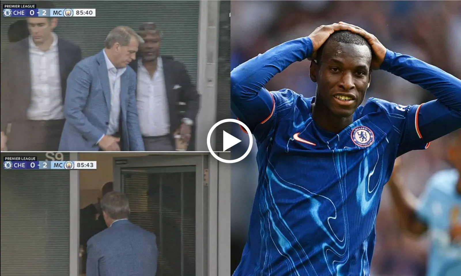 Chủ tịch Chelsea chán nản, bỏ về khi trận đấu với Man City còn chưa kết thúc