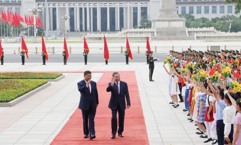Trung Quốc dành nghi thức cao nhất đón Tổng Bí thư, Chủ tịch nước Tô Lâm