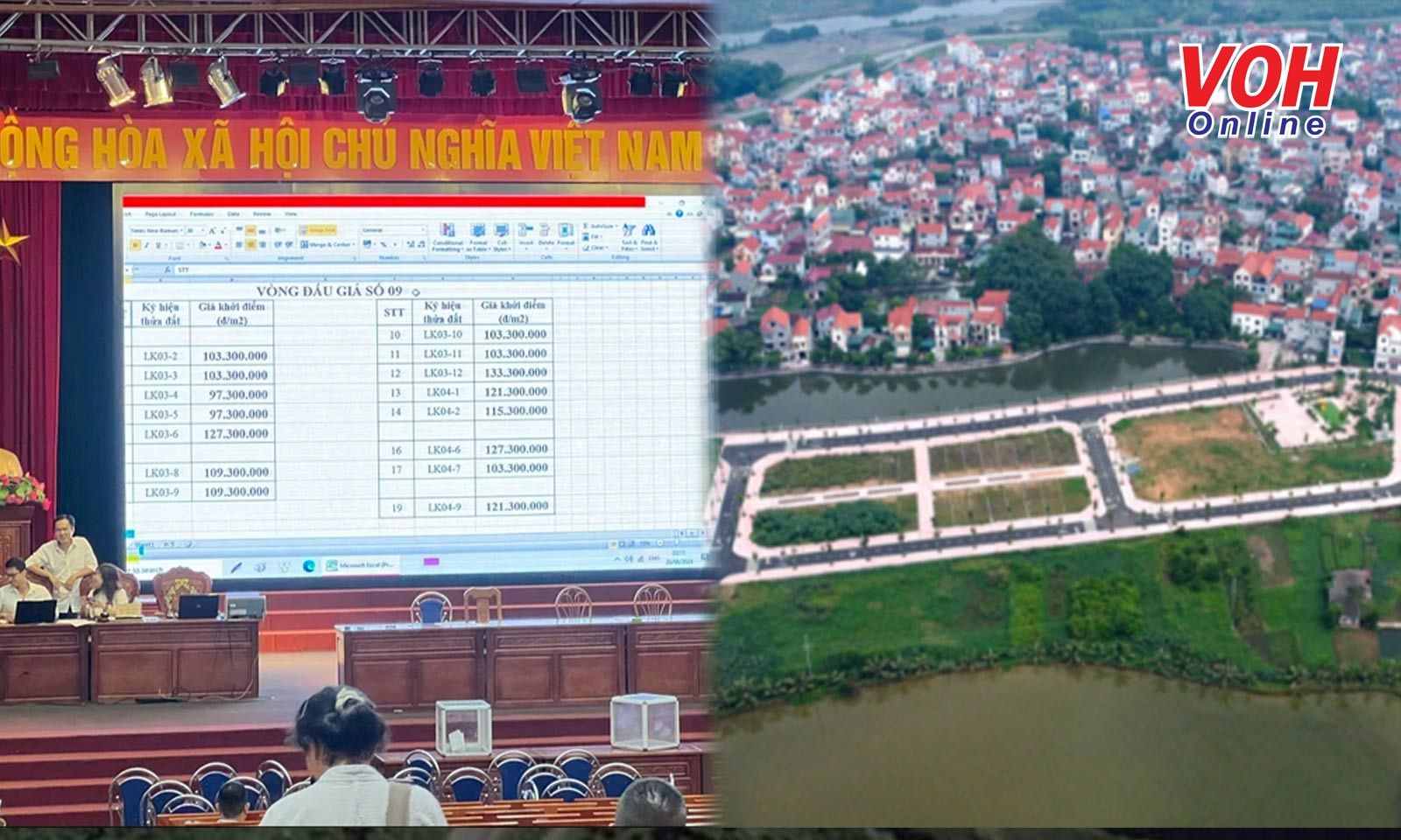&quot;Bỏng tay&quot; với giá trúng 133 triệu đồng/m2 sau phiên đấu giá &quot;xuyên đêm&quot; ở Hoài Đức  
