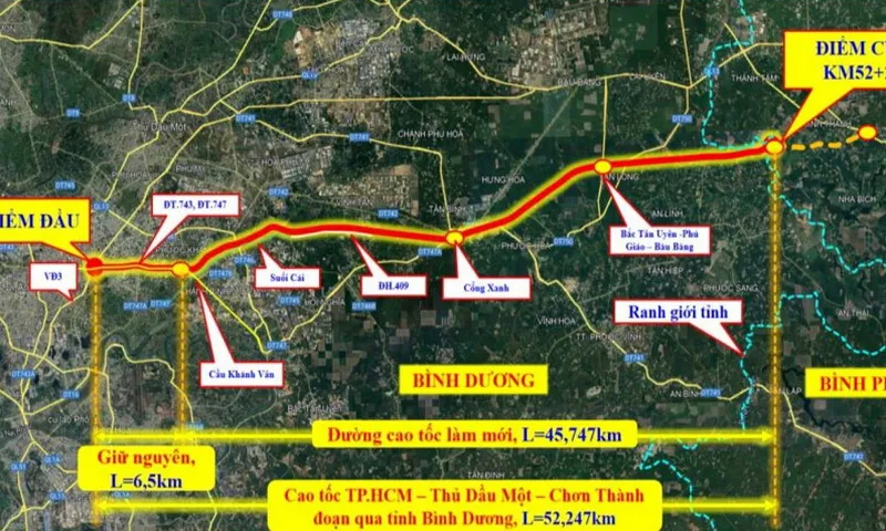 Khẩn trương hoàn thiện thủ tục để khởi công cao tốc TPHCM - Thủ Dầu Một - Chơn Thành