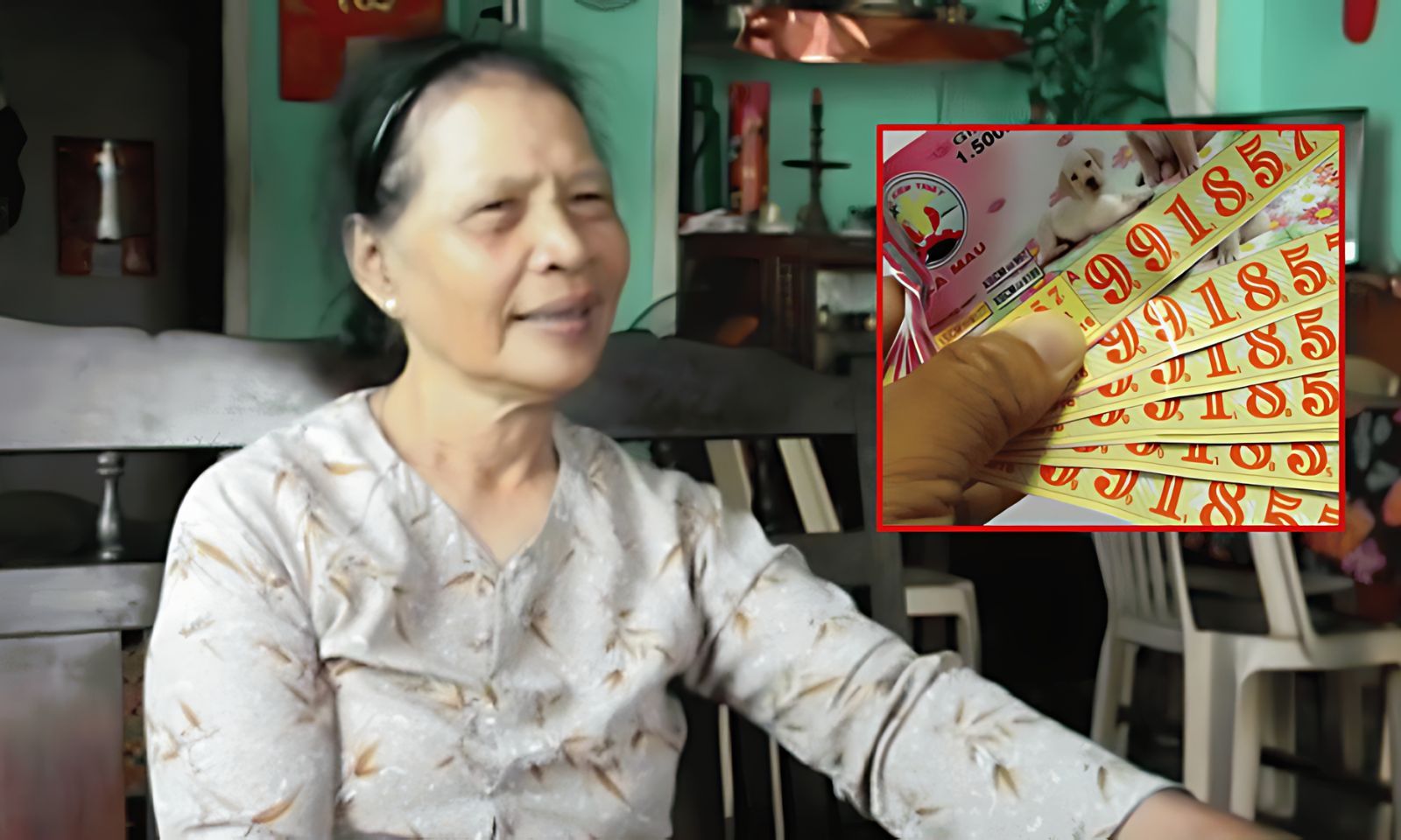 Mua vé số giúp người khuyết tật, bà lão bán cá nhận lộc trời ban