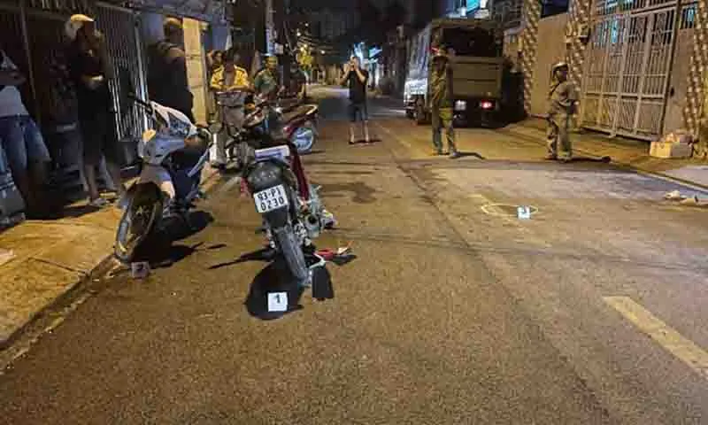 Hiện trường vụ tai nạn người thanh niên rời khỏi hiện trường