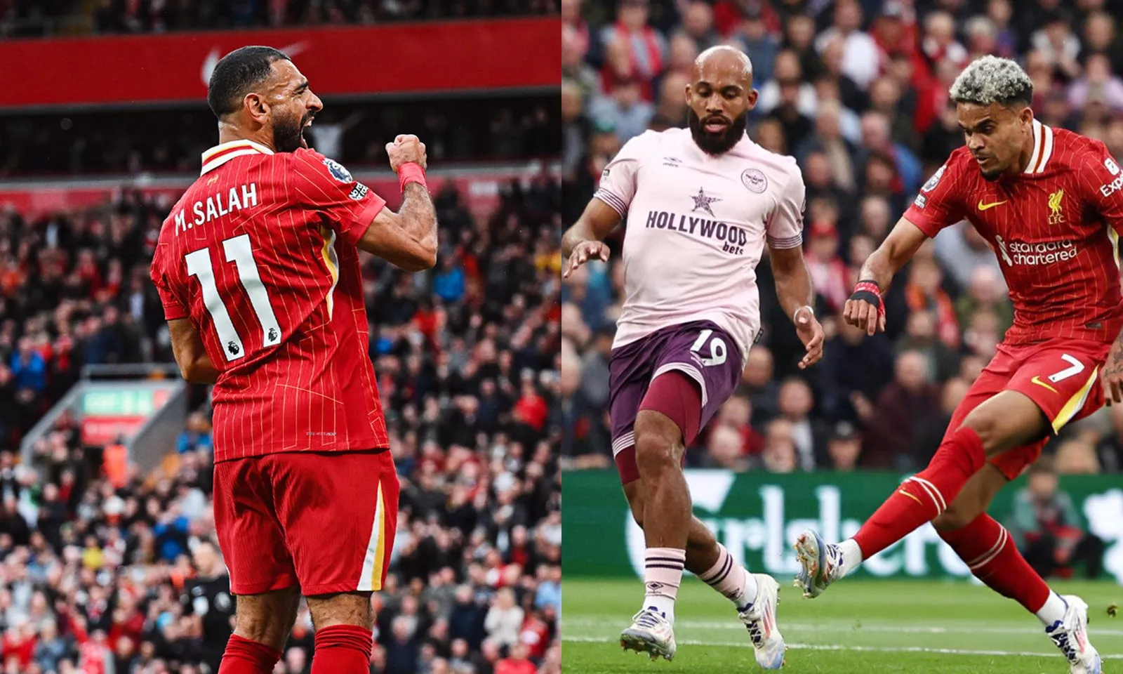 Salah tiếp tục tỏa sáng, Liverpool thắng dễ Brentford 