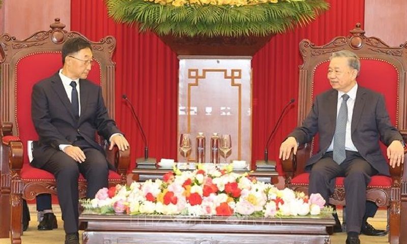 Tổng Bí thư, Chủ tịch nước Tô Lâm tiếp Bí thư Khu ủy Quảng Tây, Trung Quốc