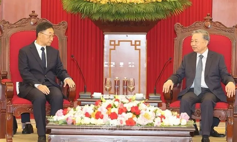 Tổng Bí thư, Chủ tịch nước Tô Lâm tiếp Bí thư Khu ủy Quảng Tây, Trung Quốc