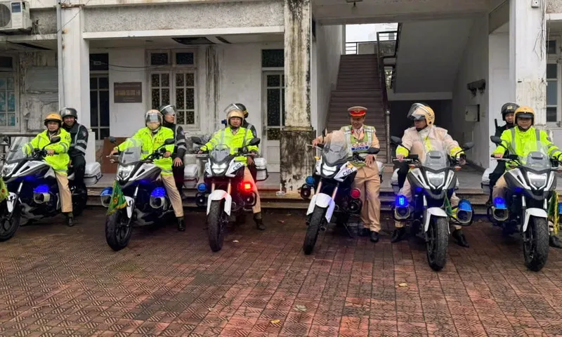 Lực lượng CSGT sẽ dùng mô tô để tuần tra trên tuyến cao tốc Pháp Vân - Quốc lộ 45