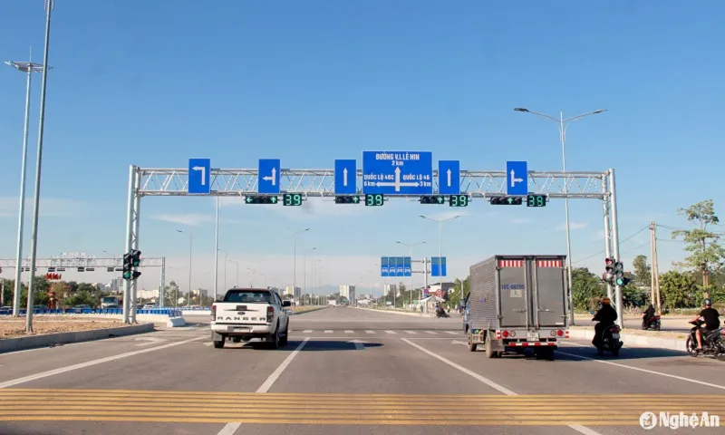 Thông xe tuyến giao thông lớn, hiện đại nhất tỉnh Nghệ An