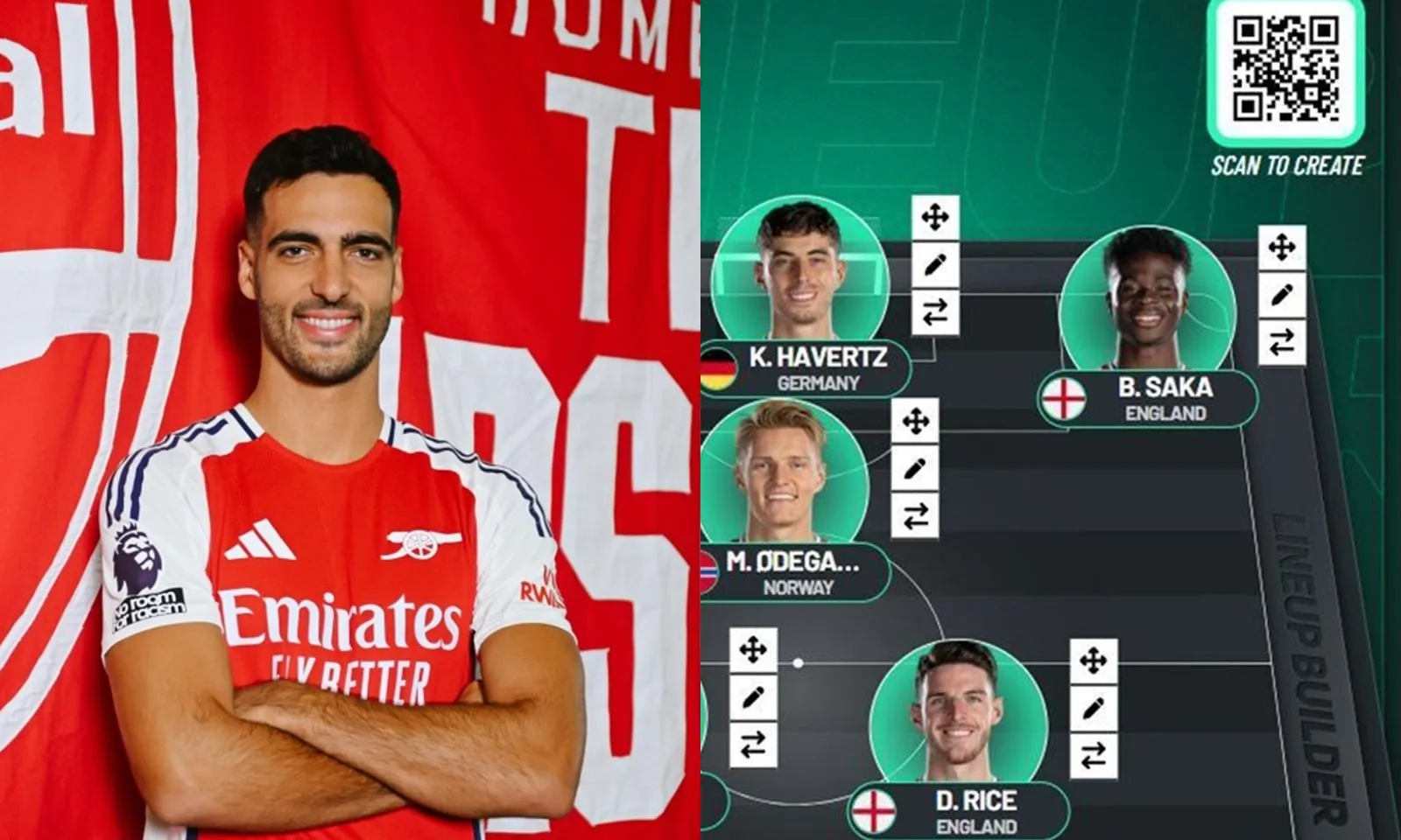 Đội hình dự kiến Arsenal vs Brighton: Merino chào sân | Chủ nhà trao niềm tin vào Havertz và Saka