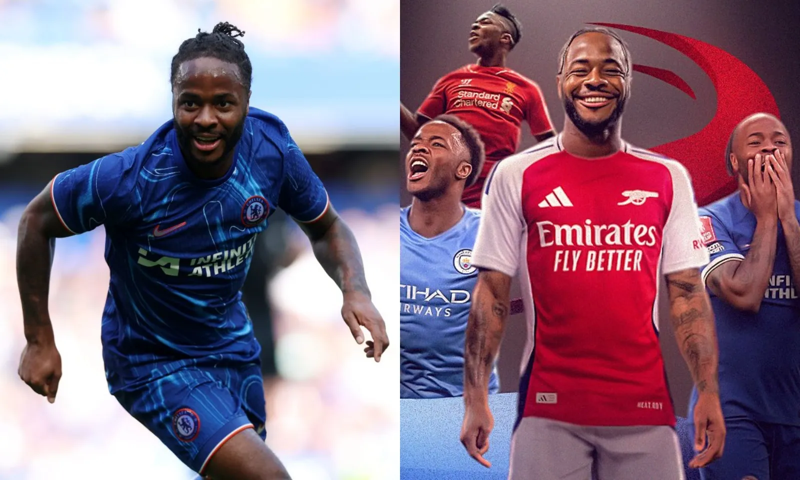 Here we go! Sterling gia nhập Arsenal, khoác áo 4 CLB Big 6 Ngoại hạng Anh