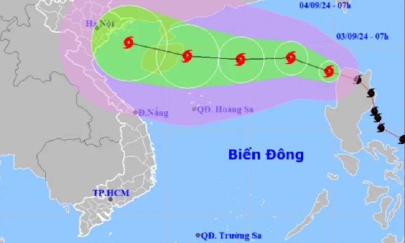 Bão YAGI trở thành cơn bão số 3