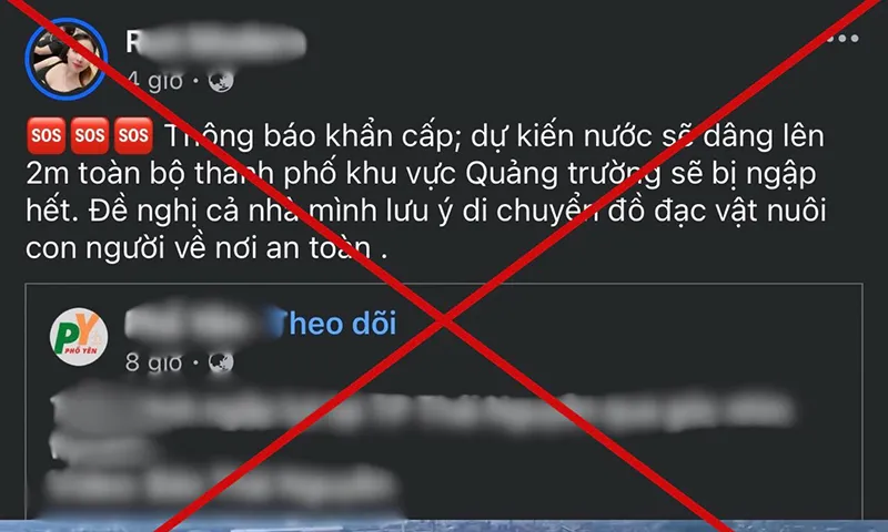 Thông tin vỡ đê, vỡ đập thủy điện do bão là sai sự thật