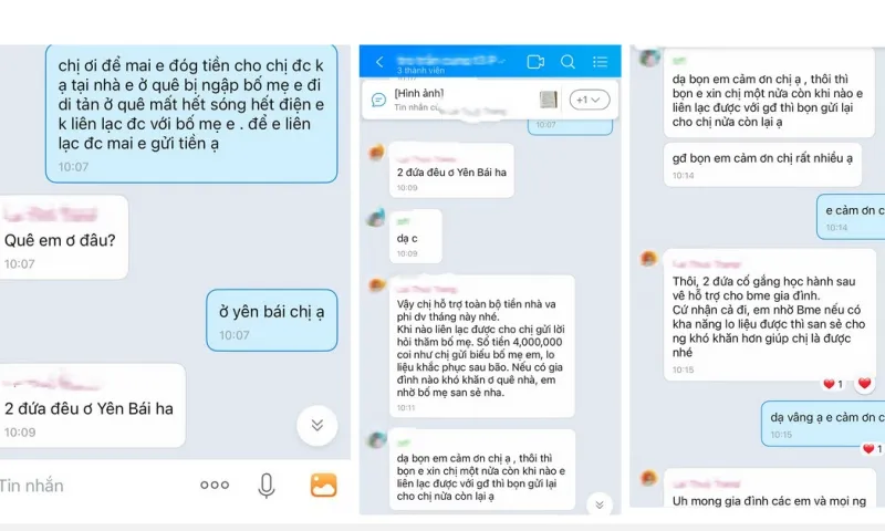 Ấm lòng chuyện chủ trọ miễn tiền nhà cho nữ sinh quê Yên Bái giữa mùa bão lũ