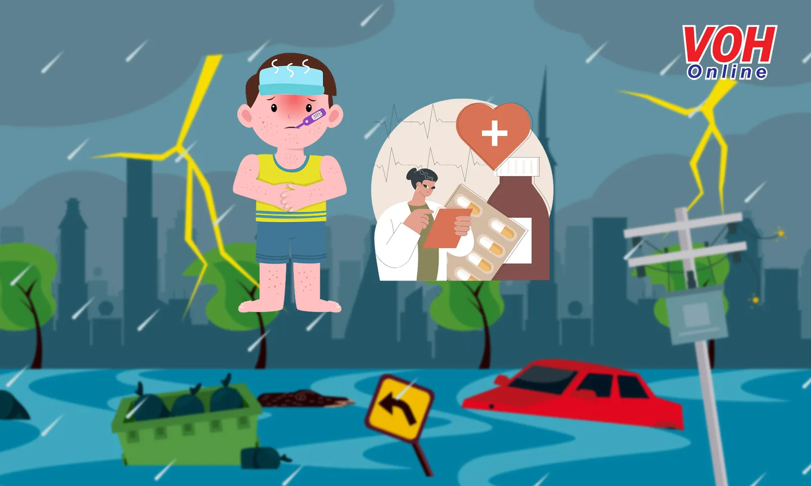 Những biện pháp đề phòng dịch bệnh mùa bão lũ