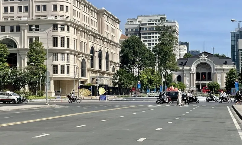 TPHCM: Cấm xe ôtô trên đường Lê Lợi từ ngày 16 đến 28/9