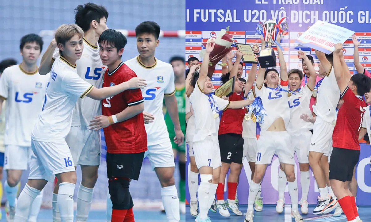 Nghẹt thở hạ Sài Gòn Titans TPHCM, Thái Sơn Bắc lần đầu đăng quang Giải futsal vô địch U20 quốc gia