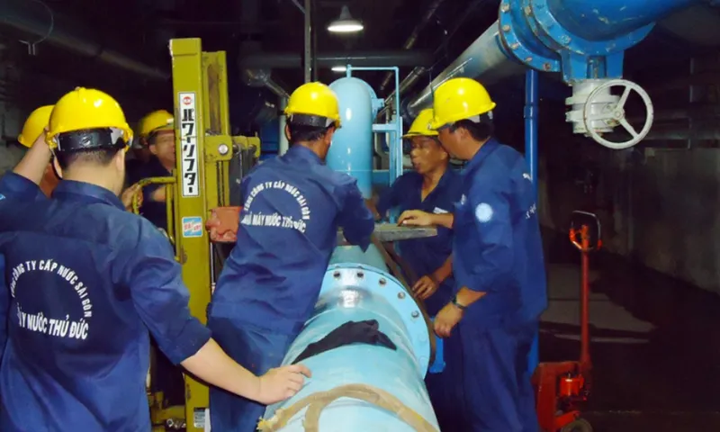 TPHCM: Cúp nước tại nhiều quận, huyện để bảo trì hệ thống