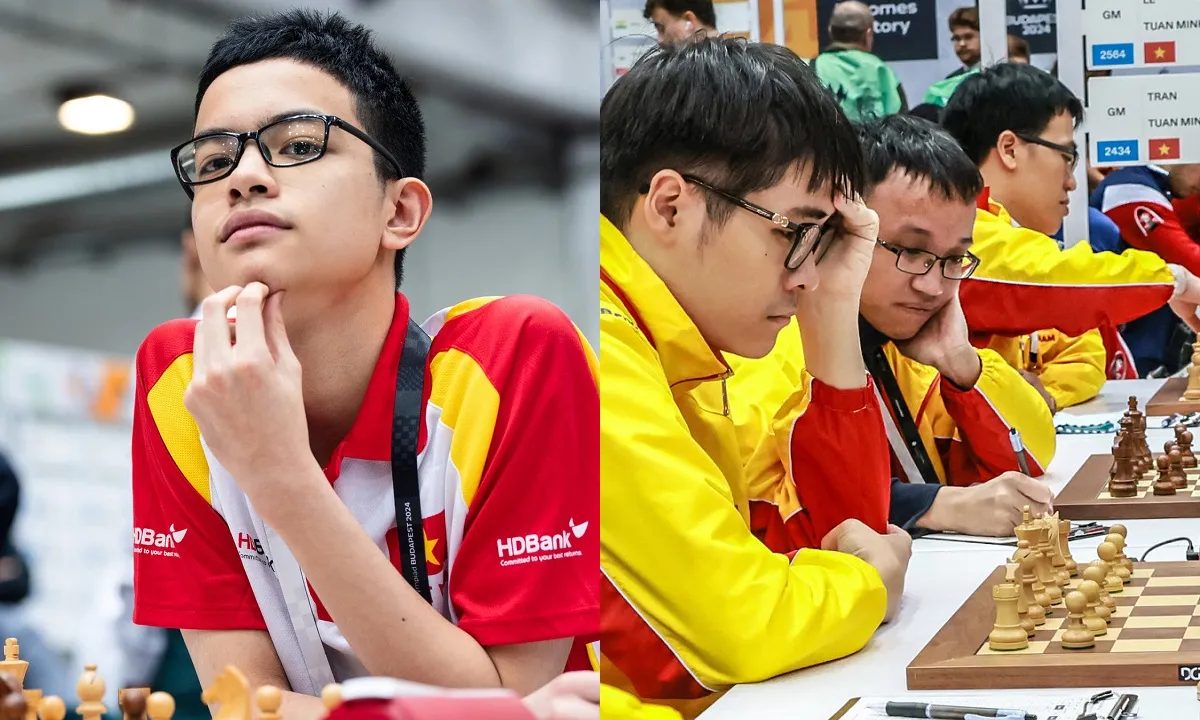 Kỳ thủ 15 tuổi không thể tạo bất ngờ, tuyển cờ vua Việt Nam đứt mạch bất bại tại Olympiad 2024