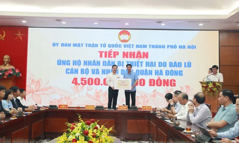 Hà Nội tiếp nhận hơn 177 tỷ đồng ủng hộ và phân bổ hơn 81,5 tỷ đồng hỗ trợ khắc phục hậu quả bão lũ