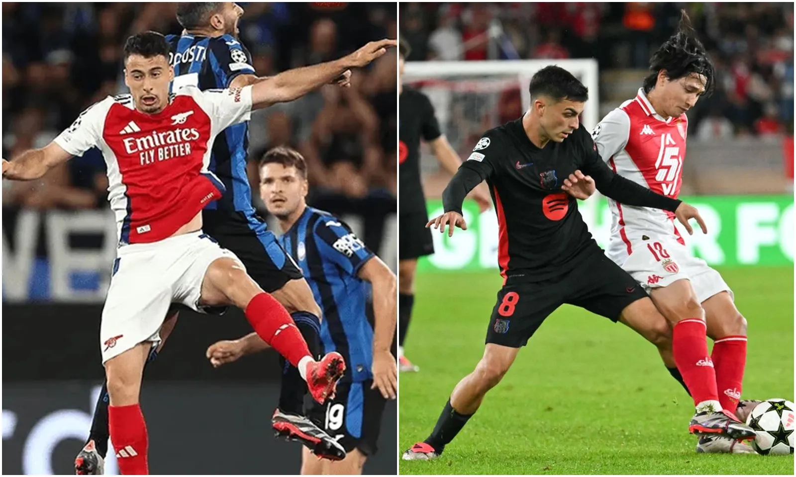 Kết quả Champions League hôm nay: Arsenal thoát thua trước Atalanta | Barca ngã ngựa trên đất Pháp