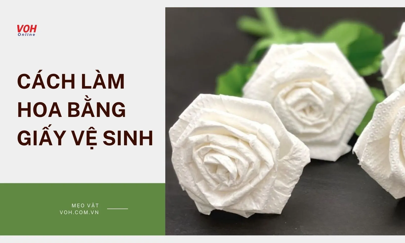 Hướng dẫn cách làm hoa bằng giấy vệ sinh siêu dễ