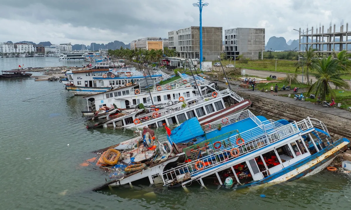 Quảng Ninh: Hỗ trợ trục vớt tàu bị bão số 3 đánh chìm, không áp dụng cho tàu du lịch