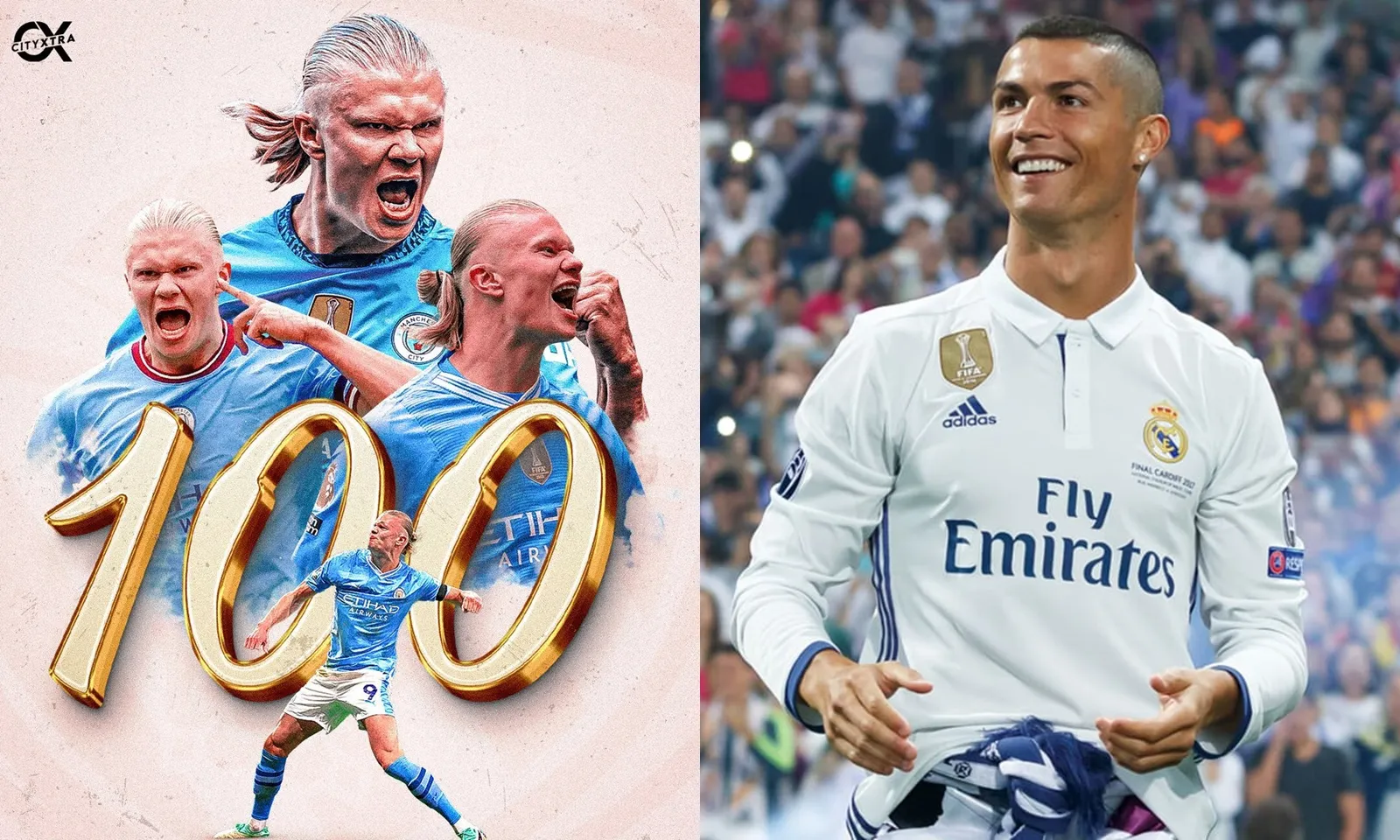 Haaland cân bằng kỷ lục của Ronaldo  