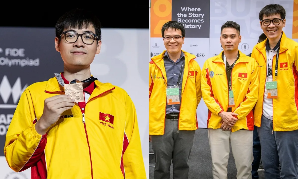 Lê Tuấn Minh giành HCĐ cá nhân, tuyển cờ vua Việt Nam xếp hạng 25 chung cuộc tại Olympiad 2024