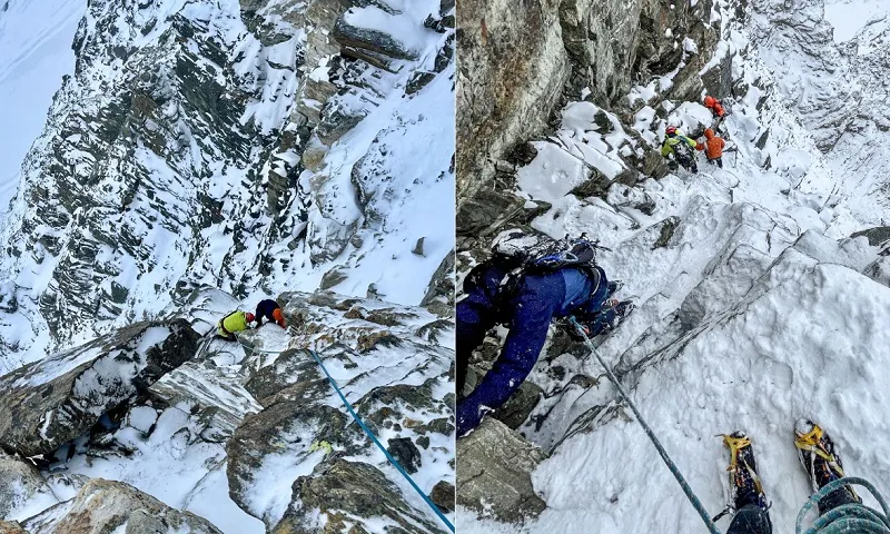 giải cứu 2 nhà leo núi Việt Nam ở Thụy Sĩ Air-zermatt.ch