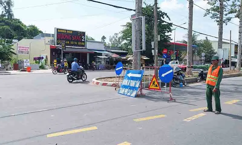 Thông xe kỹ thuật đường cửa ngõ thành phố Cao Lãnh trước tết Nguyên đán 2025