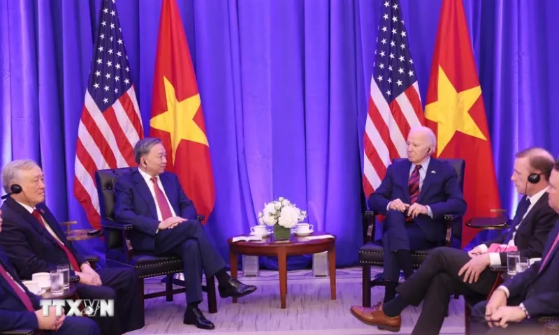 Tổng Bí thư, Chủ tịch nước Tô Lâm gặp Tổng thống Hoa Kỳ Joe Biden