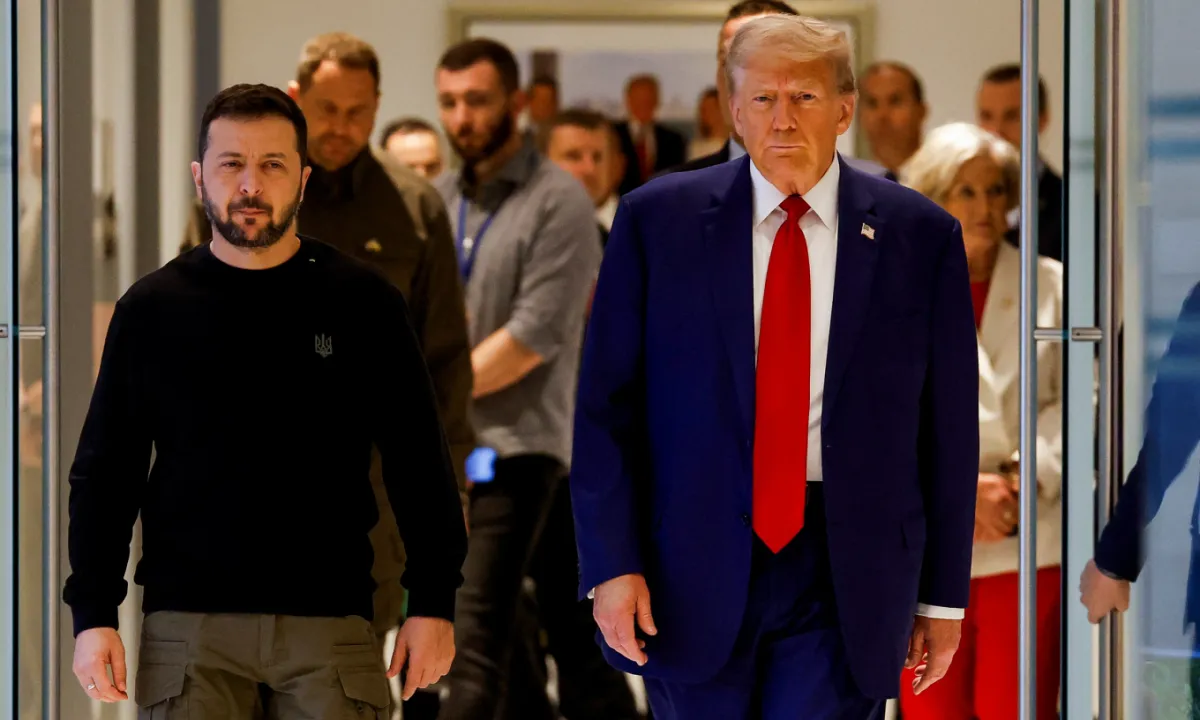 Ông Donald Trump gặp tổng thống Ukraine Volodymyr Zelensky