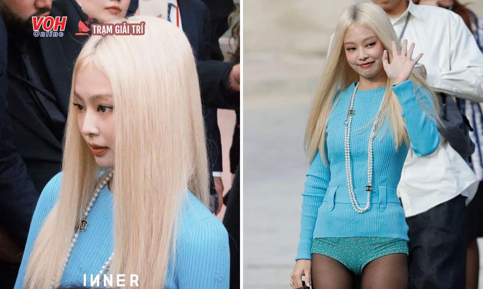 Jennie (BLACKPINK) gây sốt với mái tóc bạch kim tại show diễn Chanel