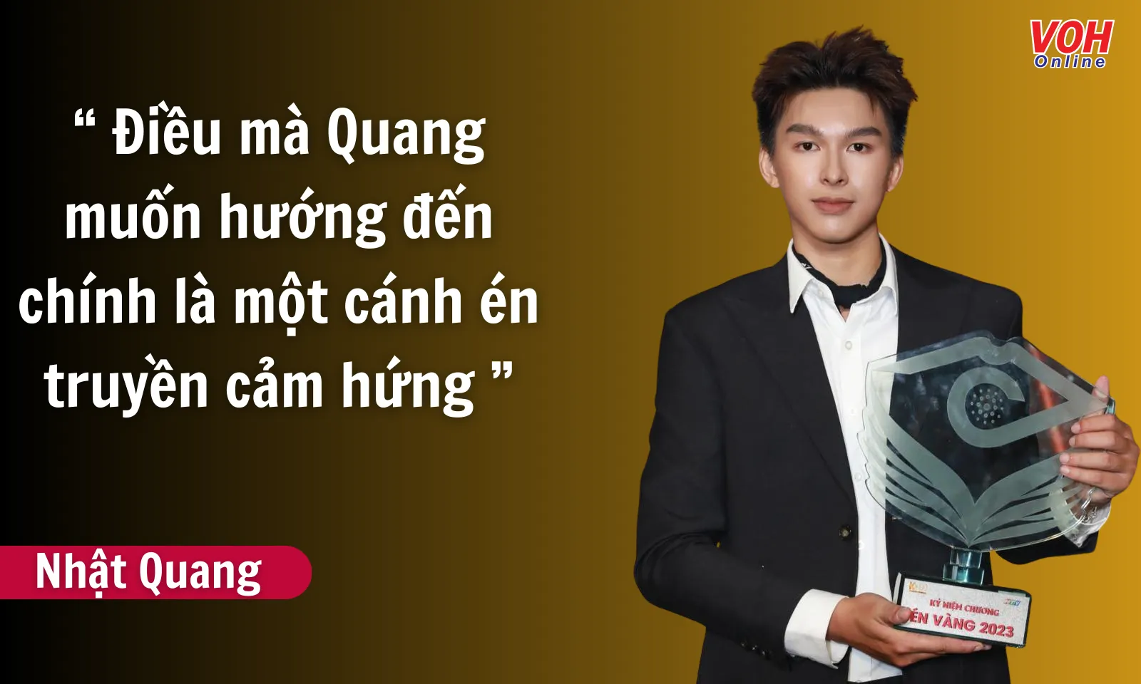 Én Bạc Nhật Quang - hành trình cánh én tử tế đến với nghề nói