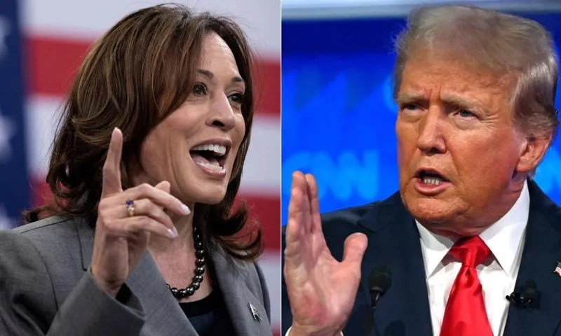 Ông Donald Trump và bà Kamala Harris phản ứng khác biệt trước vụ Iran tấn công Israel