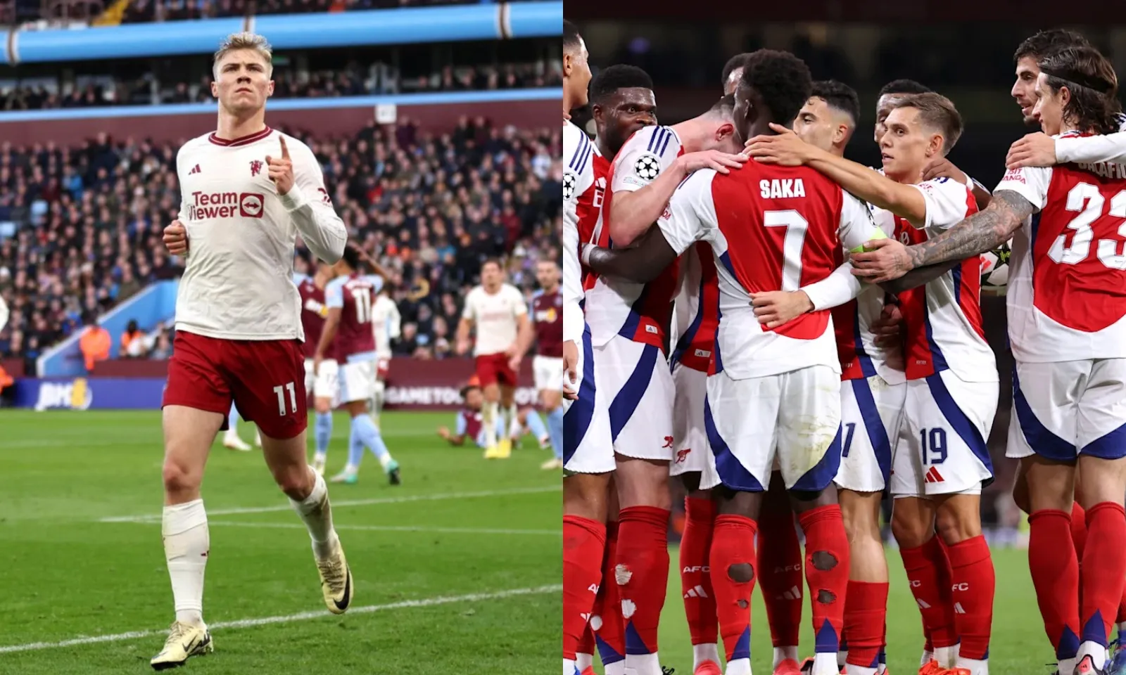 Lịch thi đấu Ngoại hạng Anh vòng 7: Aston Villa vs MU | Arsenal vs Southampton