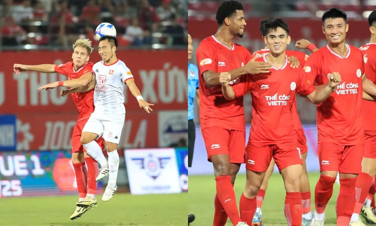 Rượt đuổi 5 bàn hấp dẫn, Viettel đẩy Hải Phòng xuống áp chót BXH V-League