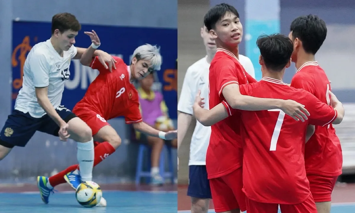 U19 futsal Việt Nam thắng ấn tượng trước đội trẻ của nền futsal hạng 7 thế giới