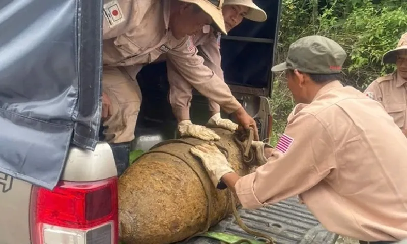 Phát hiện quả bom hơn 300kg tại Quảng Bình