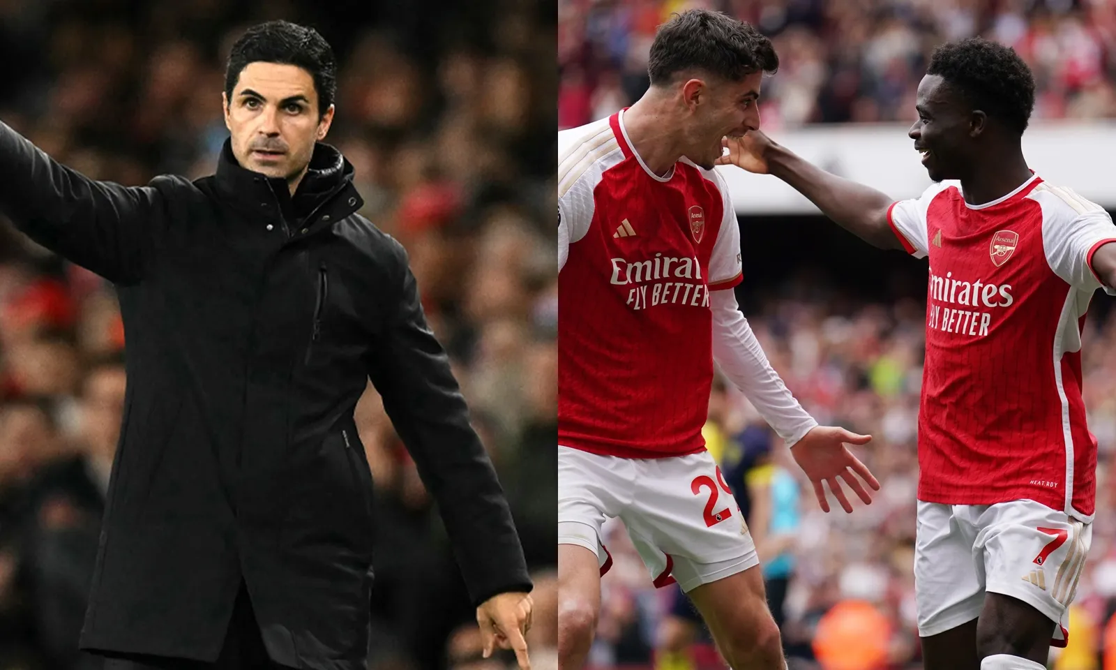 Arteta: “Havertz và Saka đã lên đến tầm World Class”  