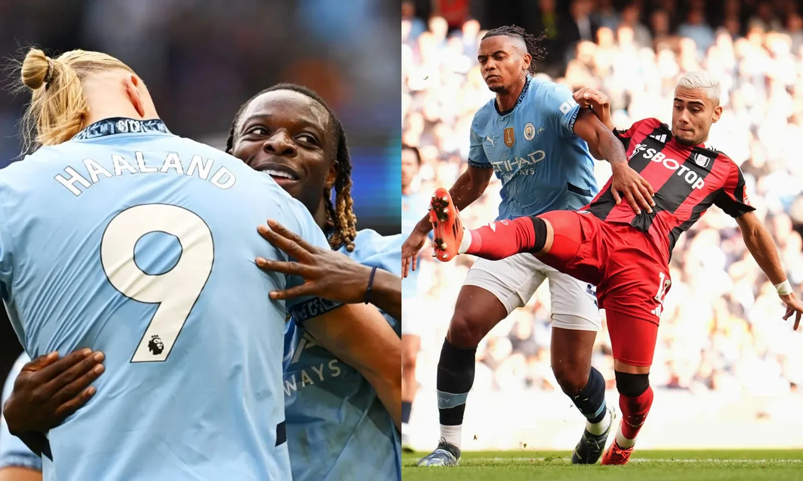 Haaland tiếp tục tịt ngòi, Man City thắng Fulham kịch tính  