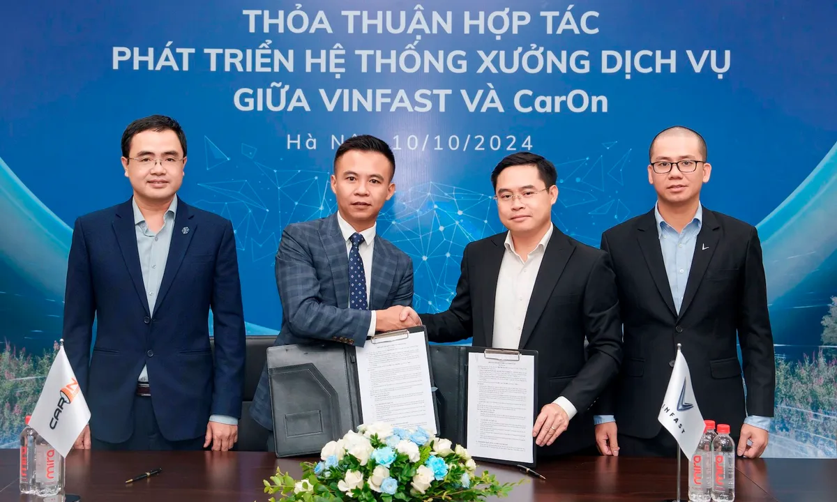 CarOn Holdings hợp tác với VinFast đẩy mạnh phát triển dịch vụ xe điện tại Việt Nam