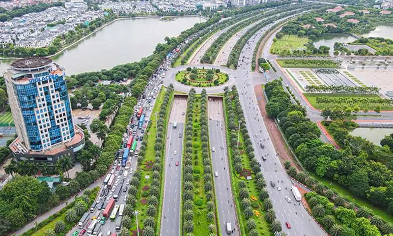 Tuyến đường rộng 50m được huyện Đan Phượng đầu tư hơn 840 tỷ đồng