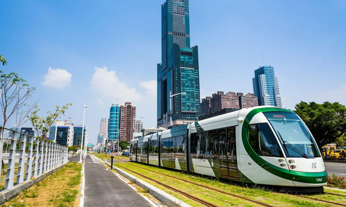 Một tuyến đường sắt hạng nhẹ (LRT) tại Đài Loan (Trung Quốc) - Ảnh Shutterstock