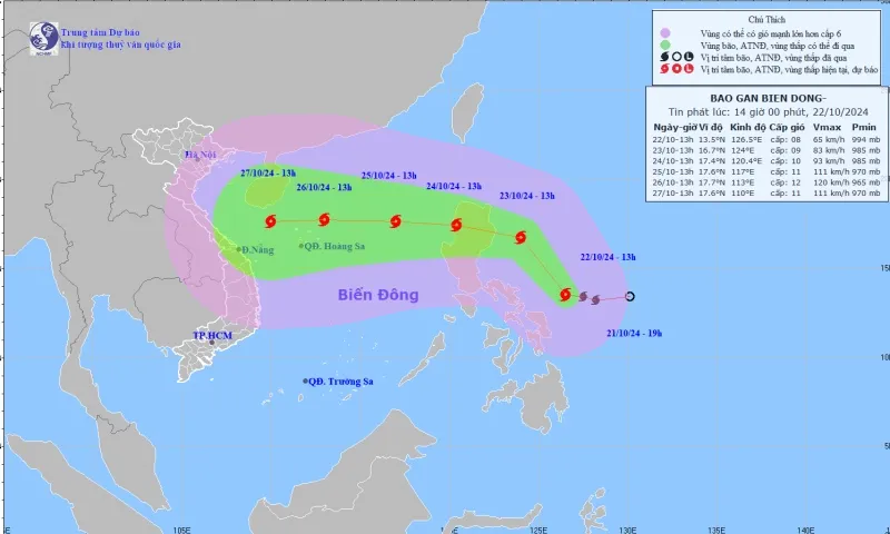 Bão Trami mạnh lên nhanh, sắp vào Biển Đông