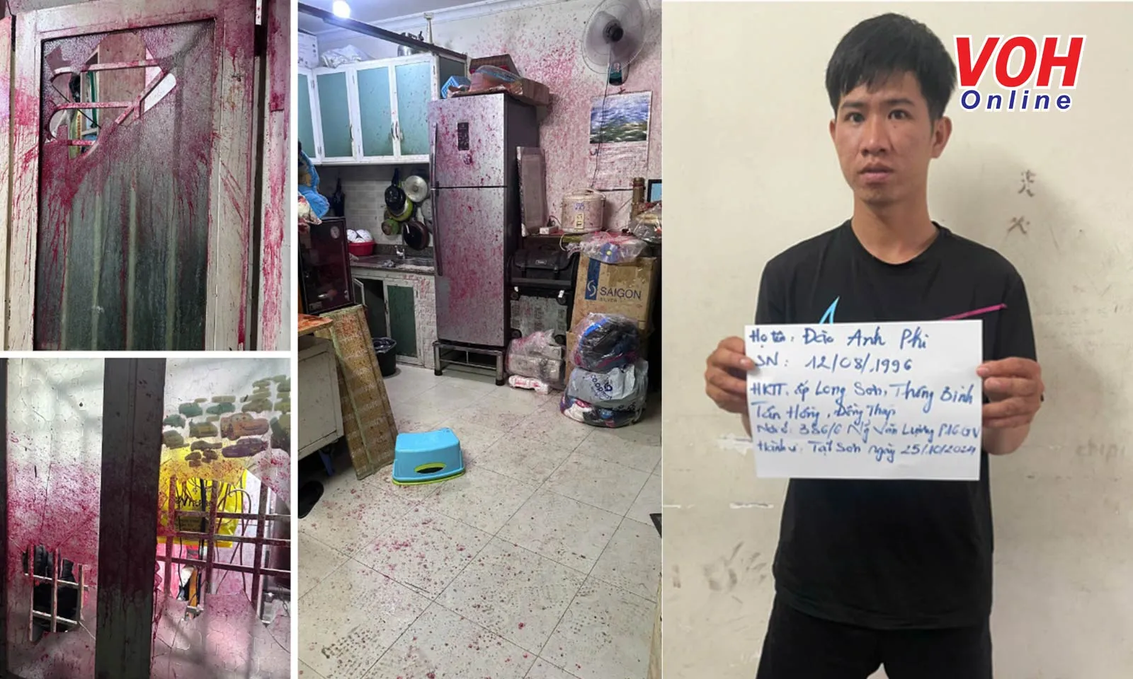 Bắt kẻ đập cửa kính, tạt sơn pha mắm tôm vào nhà dân ở TPHCM